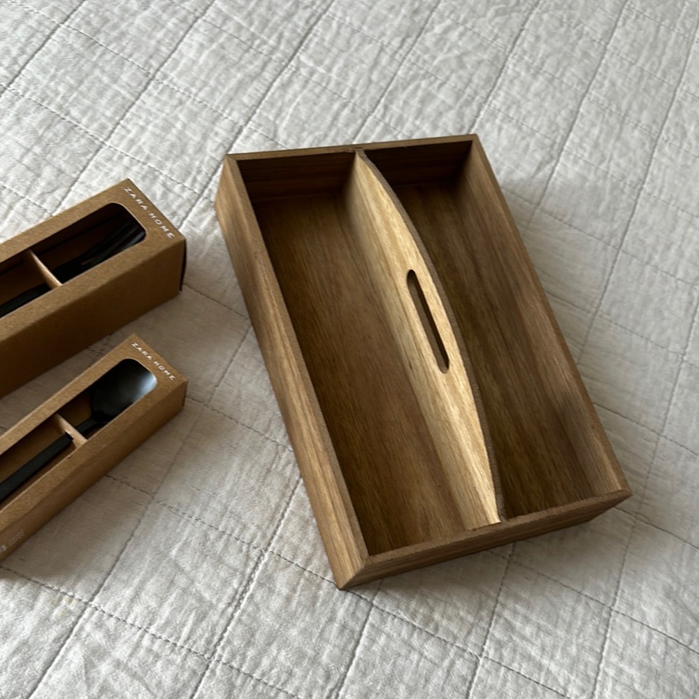 ZARA HOME Wooden Organizer Tray